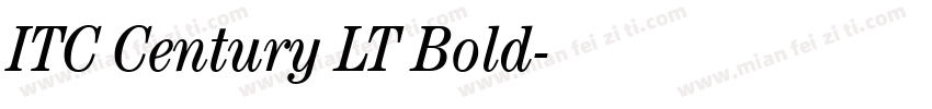 ITC Century LT Bold字体转换